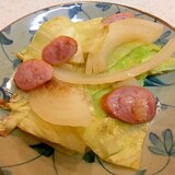 シリコンスチーマーで☆ウィンナーとキャベツの温野菜